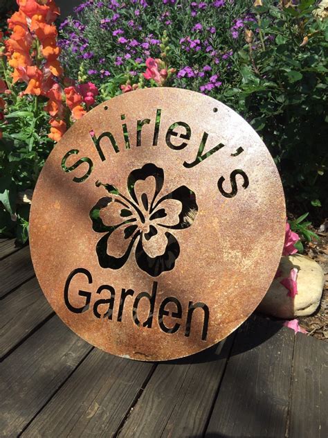 personalized metal signs outdoor garden